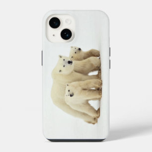 Cutest Baby Animals Polar Bear Family iPhone 14 Case