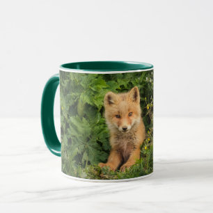 Cutest Baby Animals   Red Fox at Umnak Alaska Mug