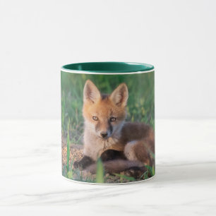 Cutest Baby Animals   Red Fox Kit Relaxing Mug