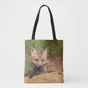 Cutest Baby Animals   Red Fox Pup Tote Bag