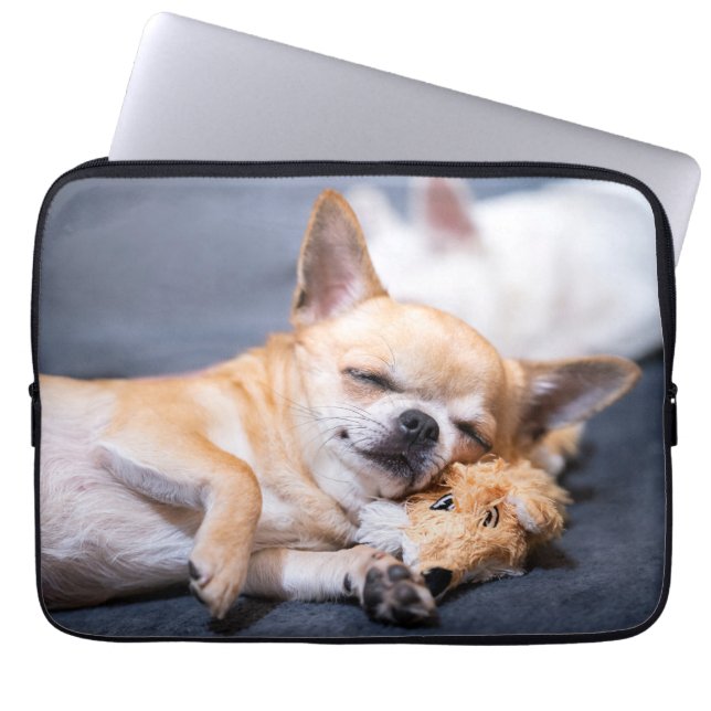 Cutest Baby Animals | Red-haired Chihuahua Dog Laptop Sleeve (Front)