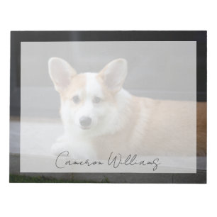 Cutest Baby Animals Relaxing Corgi Puppy Notepad