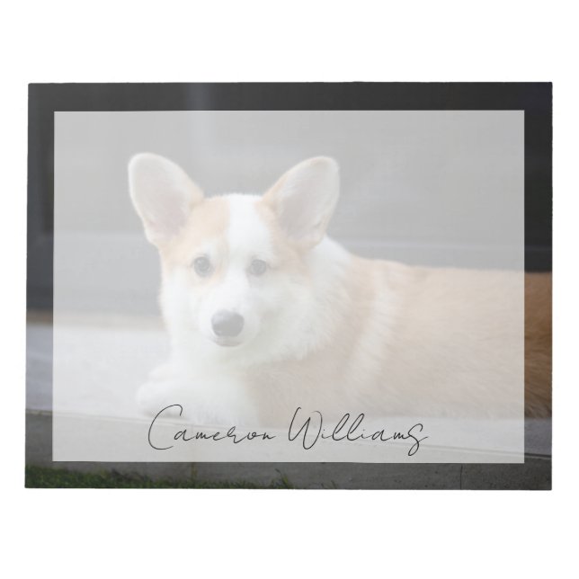 Cutest Baby Animals | Relaxing Corgi Puppy Notepad (Front)