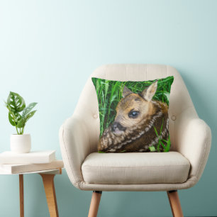 Cutest Baby Animals Roe Deer Baby Cushion
