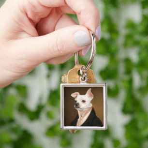 Cutest Baby Animals Royal Chihuahua Portrait Key Ring