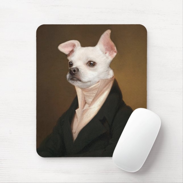 Cutest Baby Animals | Royal Chihuahua Portrait Mouse Mat (With Mouse)