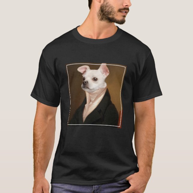 Cutest Baby Animals | Royal Chihuahua Portrait T-Shirt (Front)