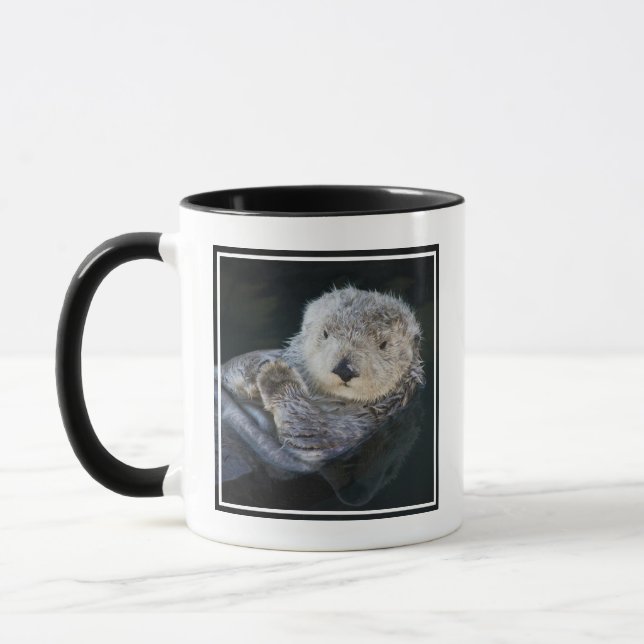 Cutest Baby Animals | Sea Otter Floating Mug (Left)