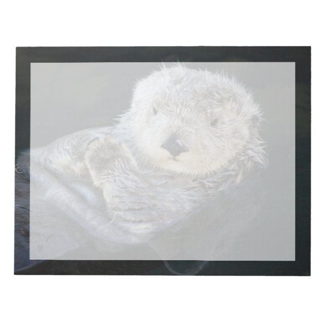 Cutest Baby Animals | Sea Otter Floating Notepad (Front)