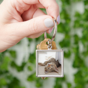 Cutest Baby Animals Shorthair Tabby Kitten Key Ring