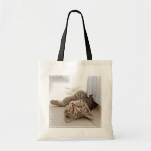 Cutest Baby Animals Shorthair Tabby Kitten Tote Bag