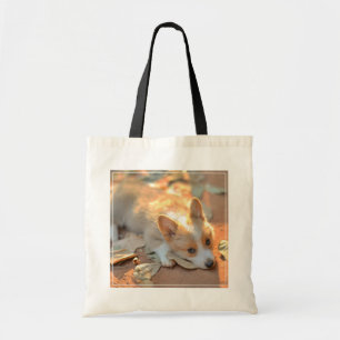 Cutest Baby Animals Shy Corgi Tote Bag