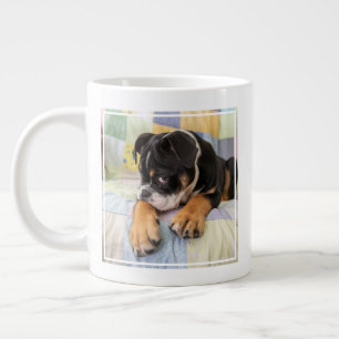 Cutest Baby Animals Shy Old English Bulldog Large Coffee Mug