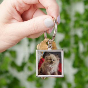 Cutest Baby Animals Siamese Kitten Key Ring