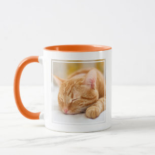 Cutest Baby Animals   Sleeping Ginger Cat Mug