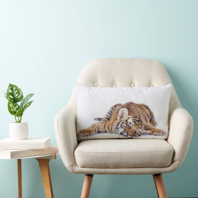 Cutest Baby Animals | Sleepy Baby Tiger Cub Lumbar Cushion (Chair)