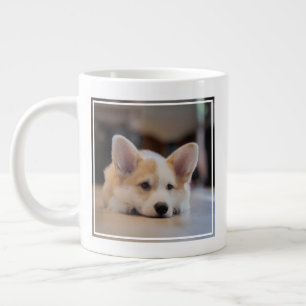 Cutest Baby Animals   Sleepy Corgi Puppy Large Coffee Mug