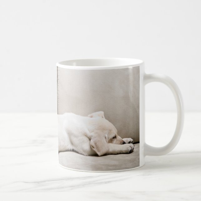 Cutest Baby Animals | Sleepy Yellow Labrador Puppy Coffee Mug (Right)