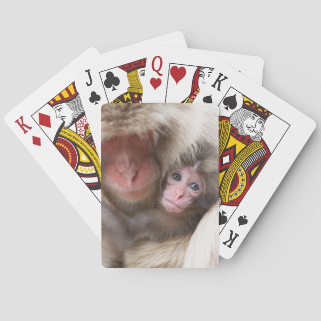 Cutest Baby Animals | Snow Monkey Playing Cards (Back)