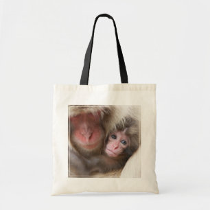 Cutest Baby Animals Snow Monkey Tote Bag