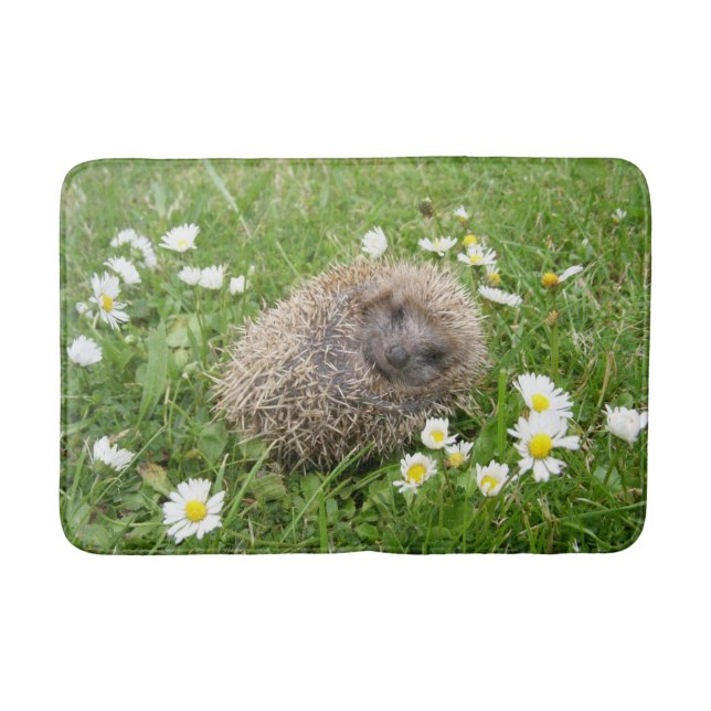 Cutest Baby Animals | Spanish Hedgehog Bath Mat (Front)