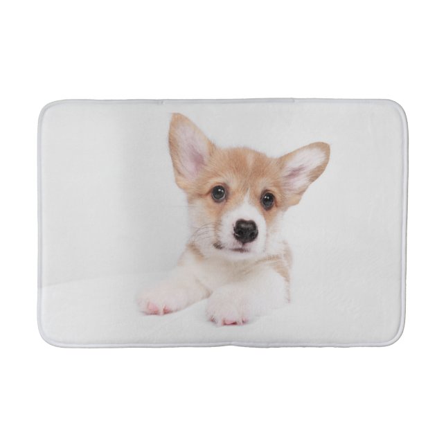 Cutest Baby Animals | Sweet Baby Corgi Bath Mat (Front)