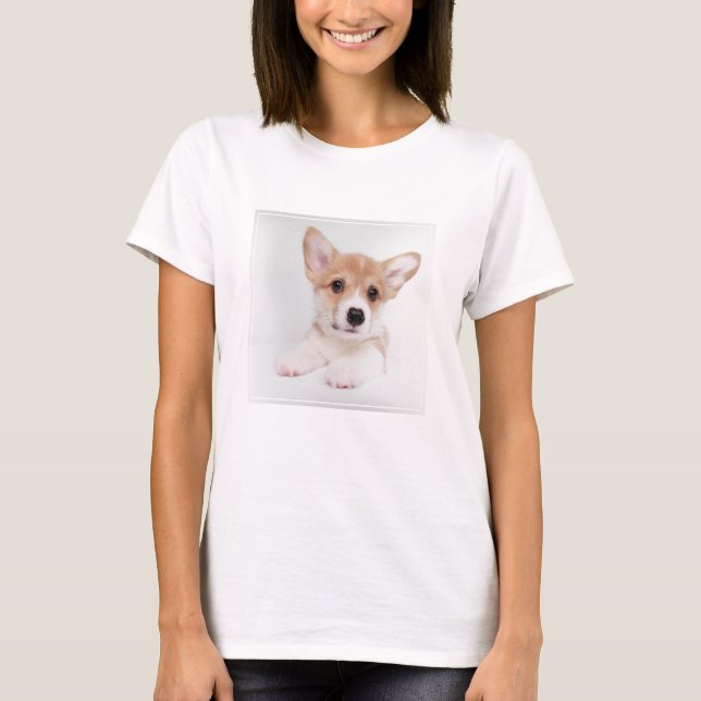 Cutest Baby Animals | Sweet Baby Corgi T-Shirt (Front)