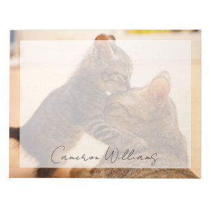 Cutest Baby Animals Tabby Kitten Kiss Notepad