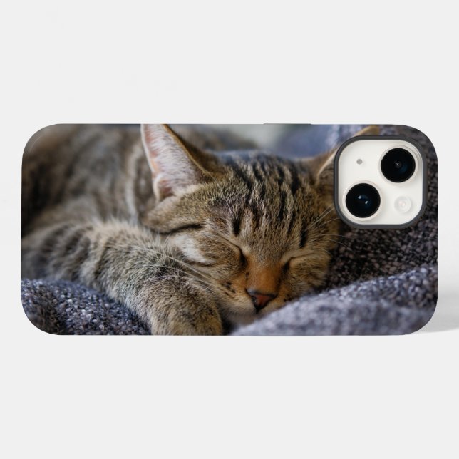 Cutest Baby Animals | Tabby Kitten Sleeping Case-Mate iPhone Case (Back (Horizontal))