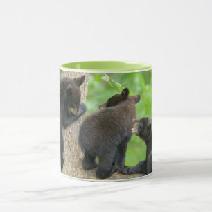 Cutest Baby Animals   Three Young Black Bear Cubs Mug