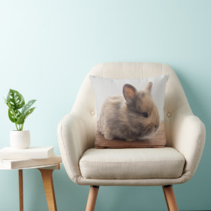 Cutest Baby Animals Tiny Baby Bunny Cushion