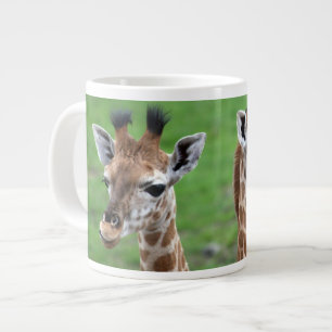 Cutest Baby Animals   Two Baby Giraffes Large Coffee Mug