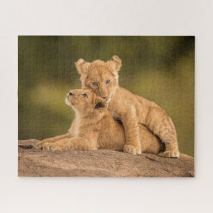 Cutest Baby Animals   Two Lion Cubs Jigsaw Puzzle