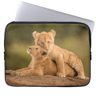 Cutest Baby Animals   Two Lion Cubs Laptop Sleeve