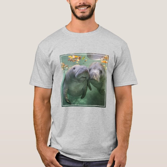 Cutest Baby Animals | Two Manatees T-Shirt (Front)