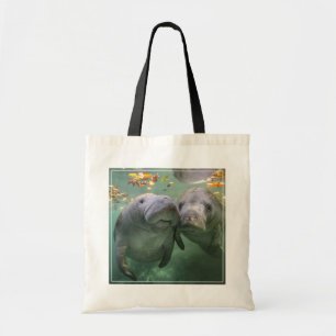 Cutest Baby Animals Two Manatees Tote Bag