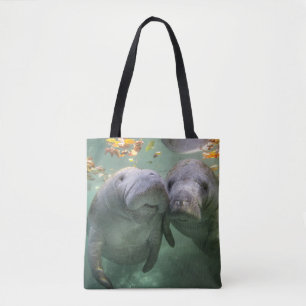 Cutest Baby Animals   Two Manatees Tote Bag