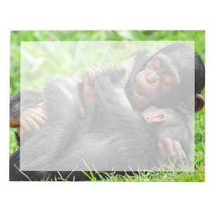 Cutest Baby Animals Two Young Chimpanzees Notepad