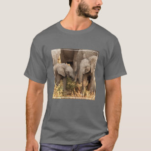 Cutest Baby Animals Two Young Elephants T-Shirt