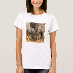 Cutest Baby Animals   Two Young Elephants T-Shirt