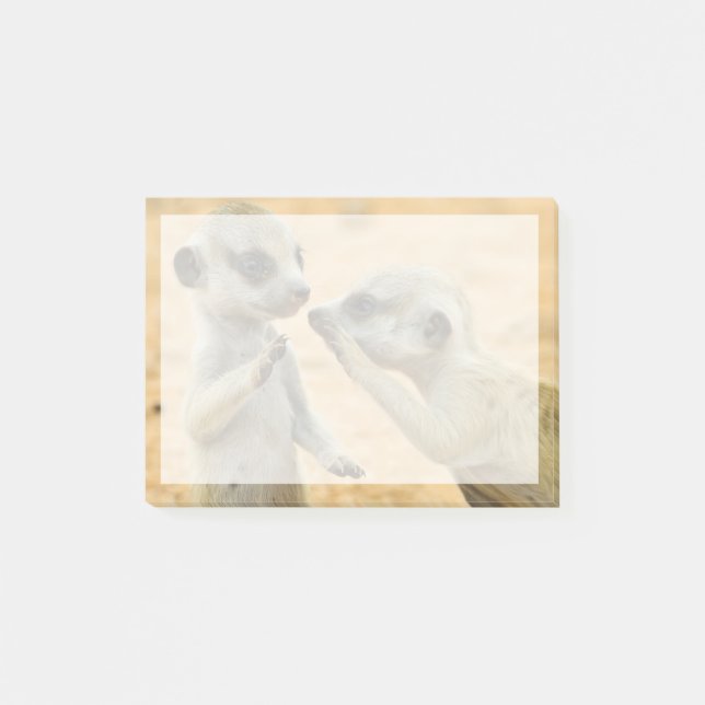 Cutest Baby Animals | Two Young Meerkats Post-it Notes (Front)