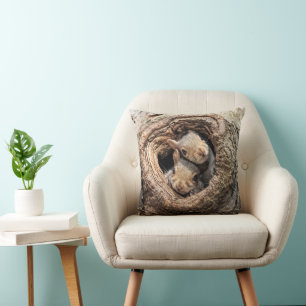 Cutest Baby Animals Two Young Squirrels Cushion