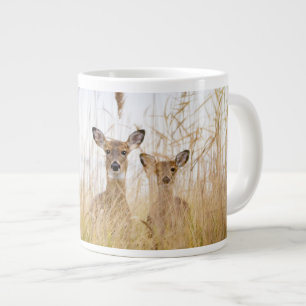 Cutest Baby Animals   Two Young White Tailed Deer Large Coffee Mug