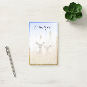 Cutest Baby Animals   Two Young White Tailed Deer Post-it Notes