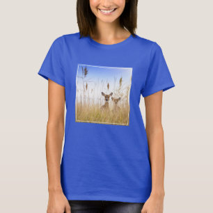 Cutest Baby Animals Two Young White Tailed Deer T-Shirt