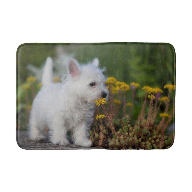 Cutest Baby Animals | West Highland White Terrier Bath Mat (Front)