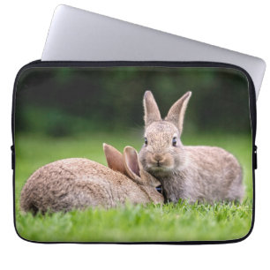 Cutest Baby Animals   Wild Bunny Rabbits Laptop Sleeve