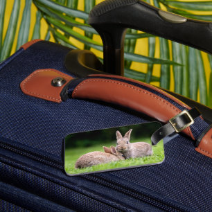 Cutest Baby Animals Wild Bunny Rabbits Luggage Tag