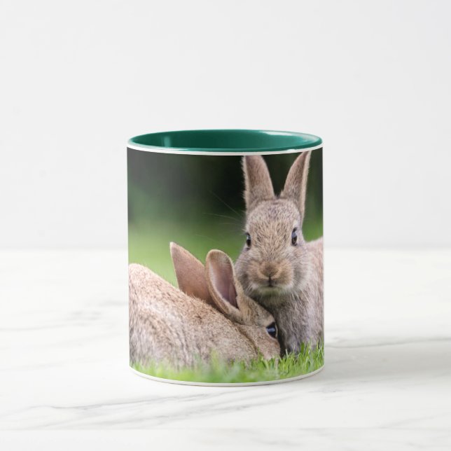 Cutest Baby Animals | Wild Bunny Rabbits Mug (Center)