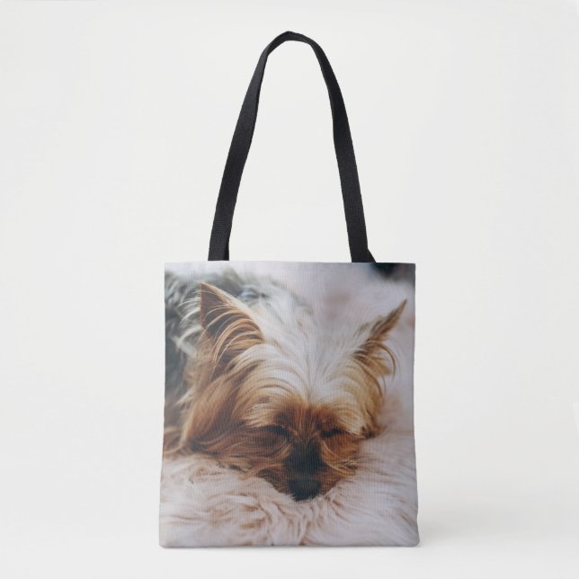 Cutest Baby Animals | Yorkshire Terrier Tote Bag (Front)